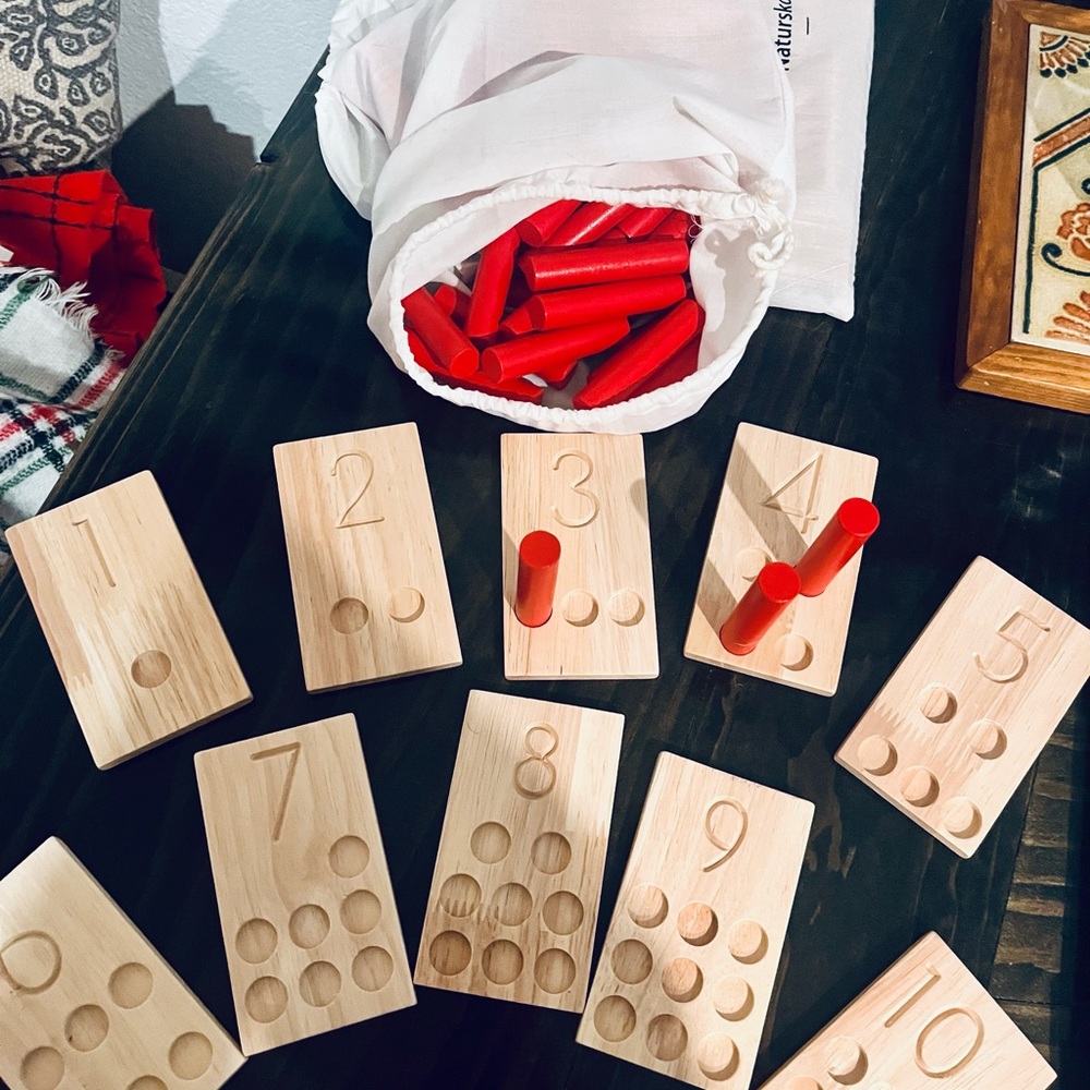 Naturskool Wooden Educational Math Toy - Picture 3 of 3